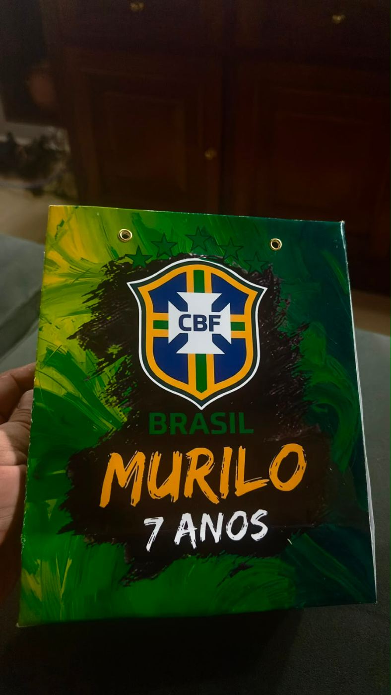 Caderno personalizado para festa infantil